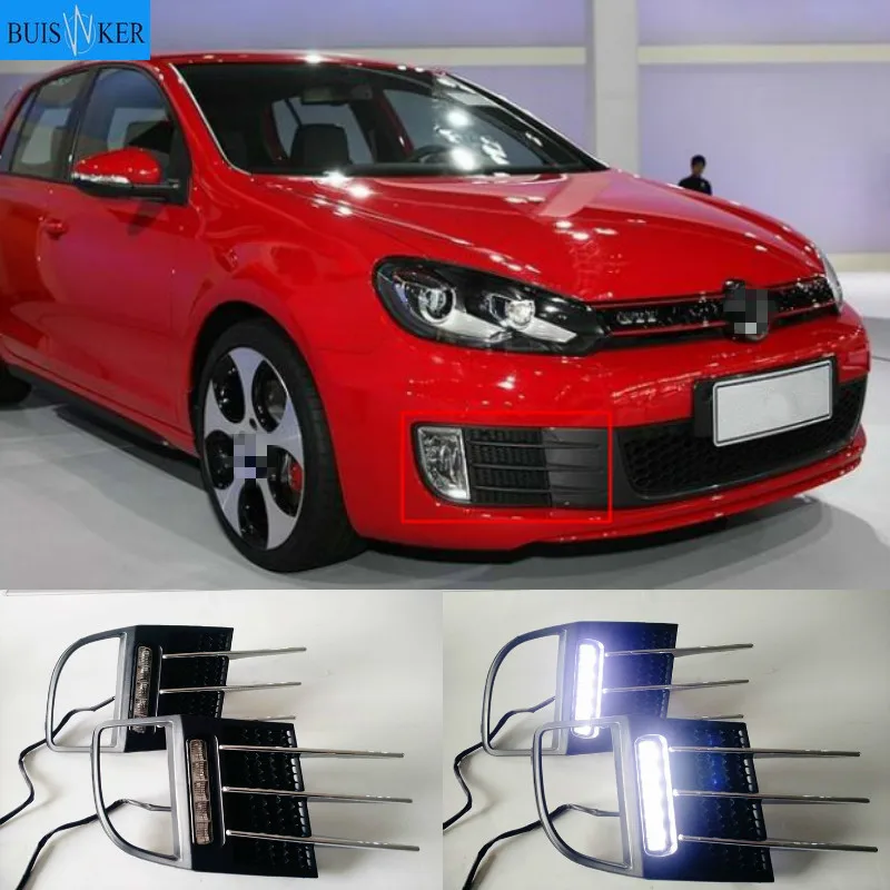 

For Volkswagen Golf 6 Golf6 GTI 2010 2011 2012 Auto LED Daytime Light Running Light DRL Front Fog Lamp Day Light fog light