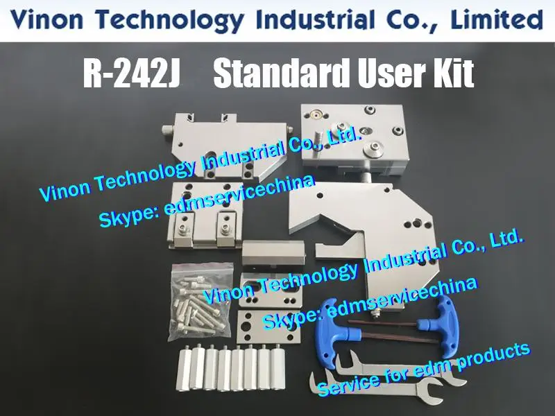 Wire EDM R-242J Standard User Kit adjustable in three axes, for clamping round shape Ø8-Ø90mm, rectangle shape L=100mm and thick