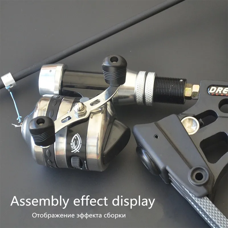 Closed fishing reel Bow arrow shooting fish accessories Stainless steel Spin cast Pesca Slingshot Seat Spear Harpoon Coil Tools