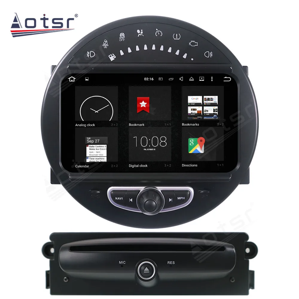 Android Tape Radio Recorder Car For BMW Mini 2006 2007 2008 2009 2010-2013 GPS Navi Multimedia Player Stereo Autoradio Head unit