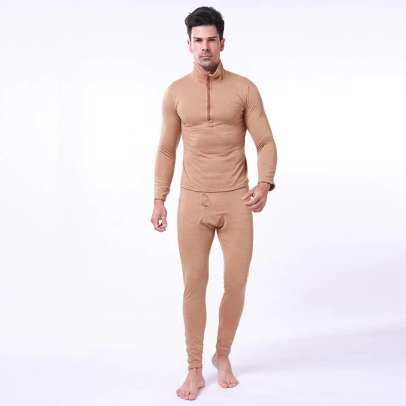 New Winter Top Quality New Thermal Underwear Sets Men Compression Fleece Sweat Quick Drying Thermo Underwear Male Clothing