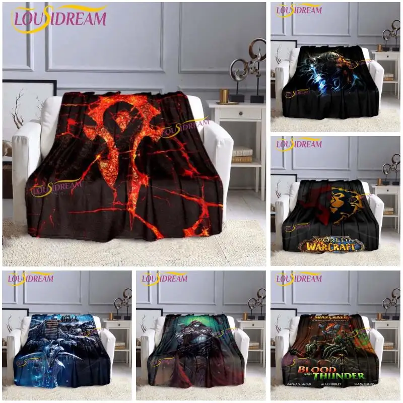 World of Warcraft game peripheral printing bathroom kitchen non-slip floor mat living room bedroom coral velvet blanket