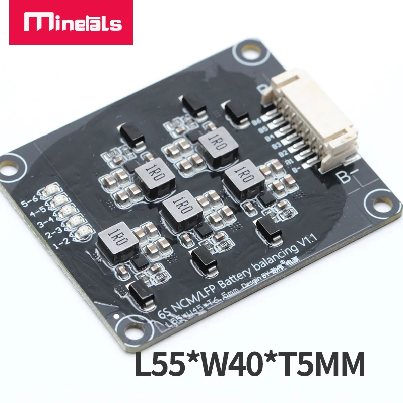 6s equalizador ativo 24v bateria de lítio equalizador placa transferência energia pcb 1.2a grande módulo de balanceador atual