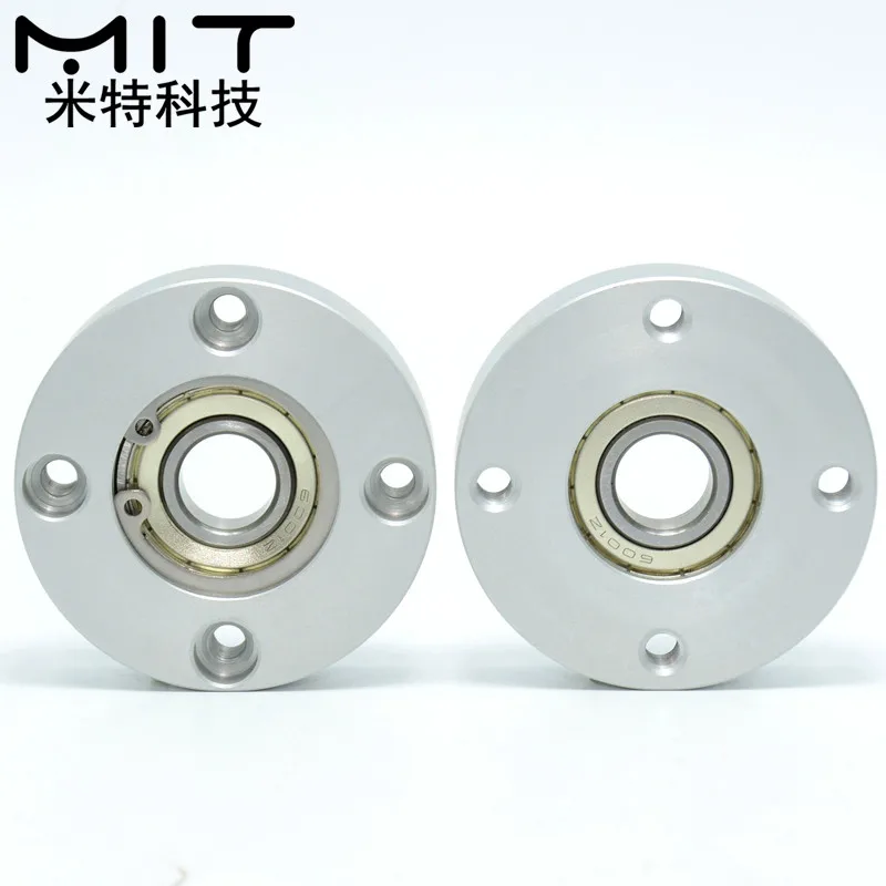 

1pcs Aluminum Flange Round Housing Single Bearings with Housings Bearing seat assembly Direct Mount Unbuckled ring diameter 3mm-