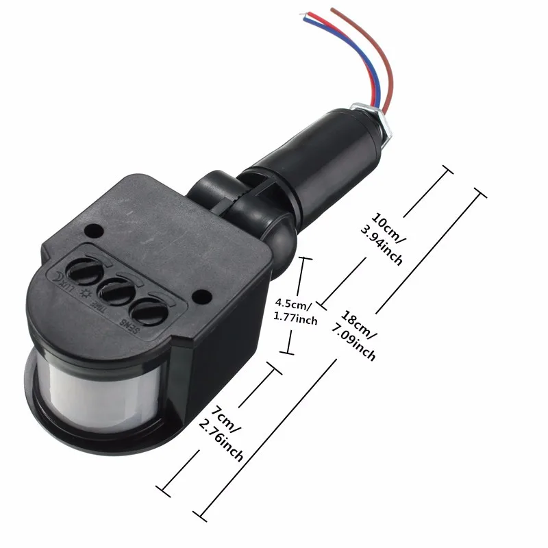 Imagem -04 - Led Luz de Inundação com Sensor de Movimento à Prova Impermeável Água Ac110v 220v Pir Projector ao ar Livre Lâmpada Projetor Spotlight para Jardim