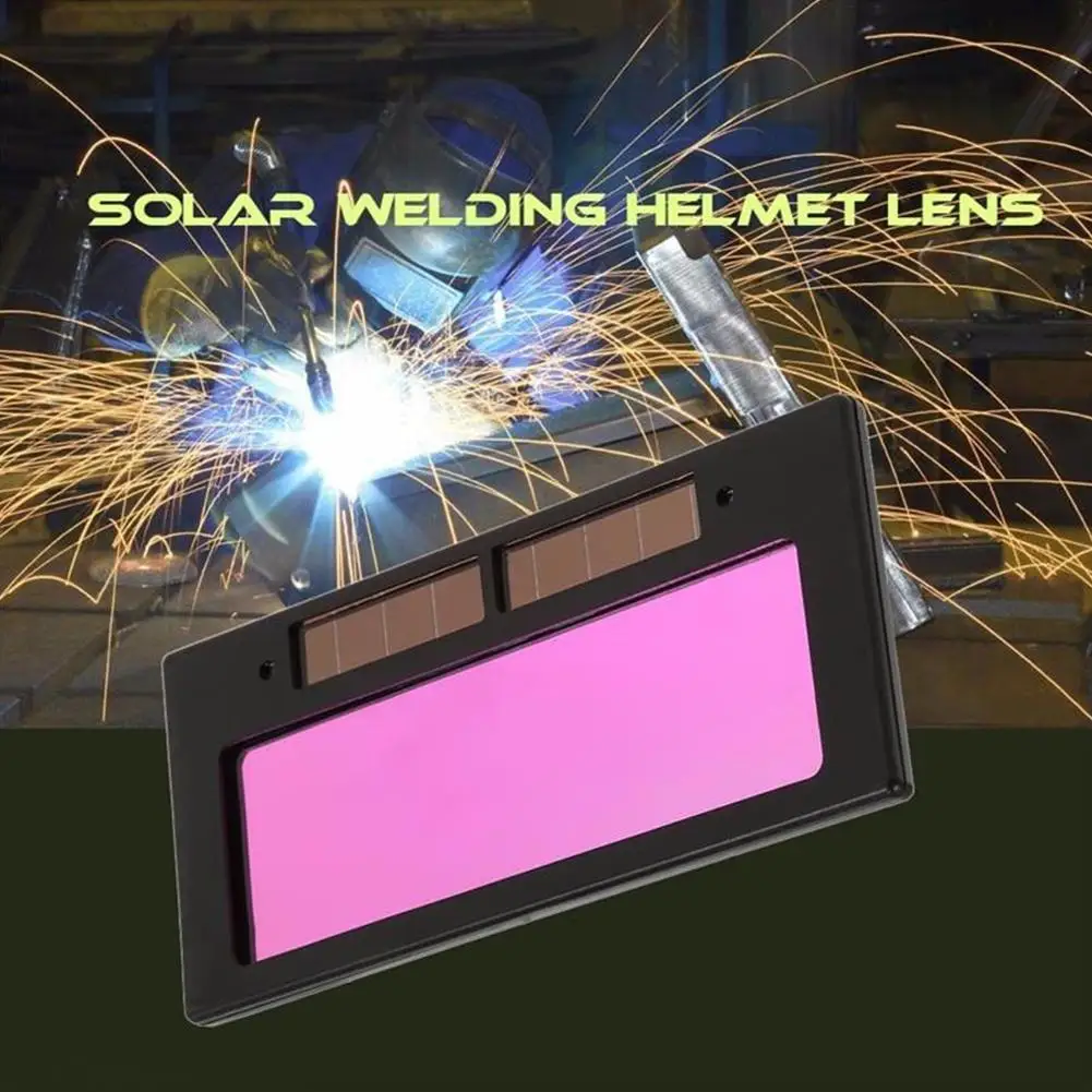 1Pc Auto Darkening Welding Lens For Welding Equipment Darkening Color Lens True Powered Filter Auto Screen Shade Large Solar