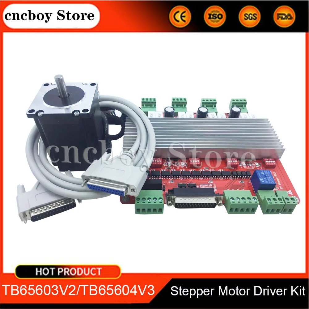 

Factory direct sales/CNC kit 3-axis/4-axis TB6560 3.5A stepper motor driver Mach3 USB circuit board 57 stepper motor