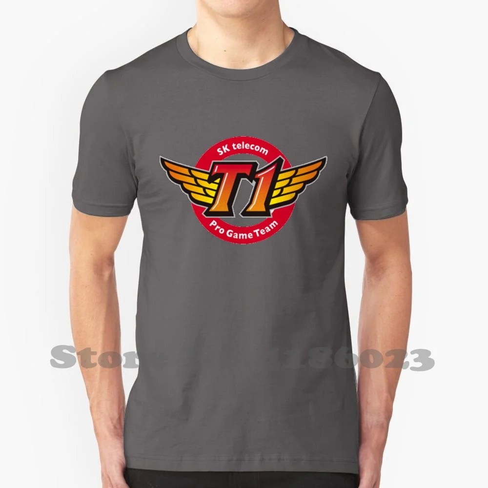 Skt T1 Logo 100% Cotton T-Shirt Esports Logo Esports Team Logo Skt T1 Team Logo Skt Team Logo Competitive Gaming Logo Moba Logo