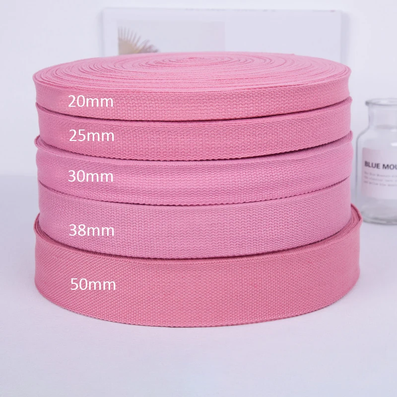 5meter 25/30/38mm Canvas Webbing/Ribbon Bag Cotton Webbing Belt Knapsack Accessories Outdoor Backpack Parts DIY Craft For Home