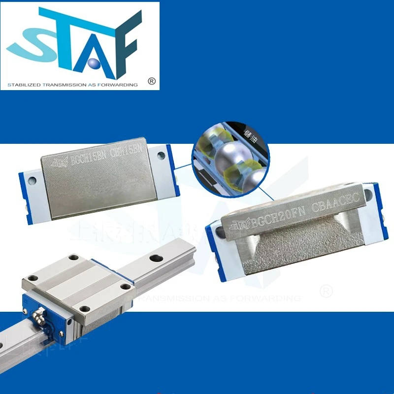 Imagem -03 - Transporte Linear do Bloco do Slider do Guia Bgxx25bn Staf Apto para o Trilho do Router do Cnc Pcs