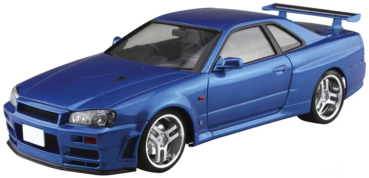 ターボーレーシング　車　青モデル Aoニッフ-初期のスカイラインレーシングカーのおもちゃ