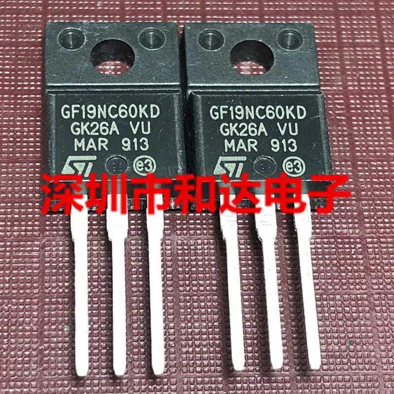 10pcs GF19NC60KD STGF19NC60KD  TO-220F 600V 20A