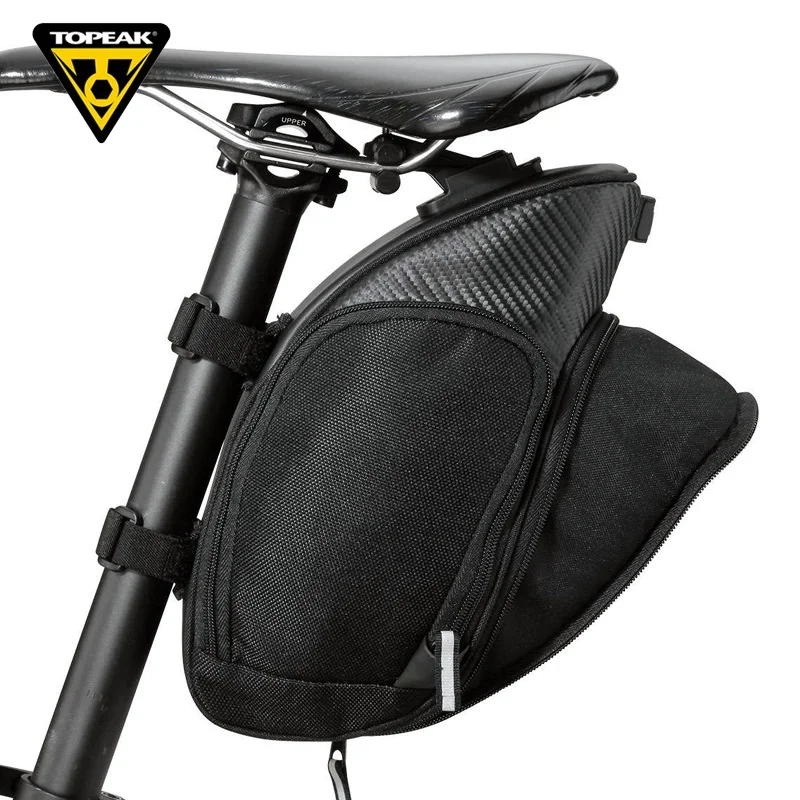 Topeak TC2285B/2286B2/2287B MondoPack Bike Seatpost Bag Strap Mount Saddle Bicycle Bag with Magic Strap Buckles Bike Pannier