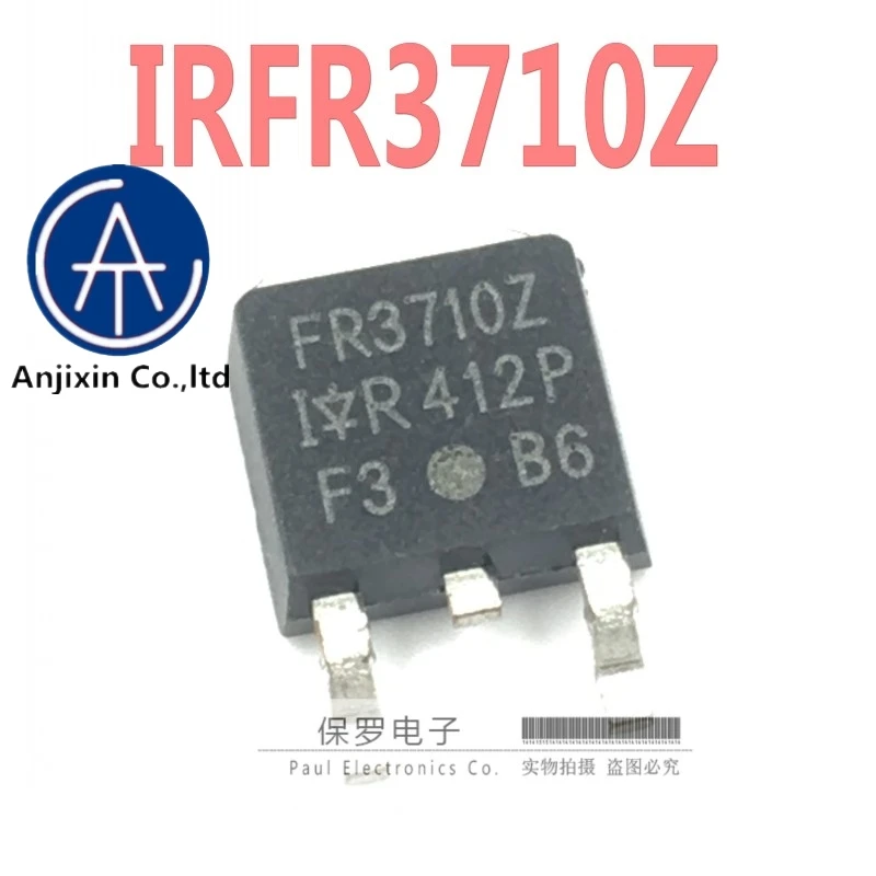 10 Chiếc 100% Orginal Và New N Kênh Transistor Hiệu Ứng Trường IRFR3710Z FR3710Z Đến-252 Miếng Dán Thật Cổ