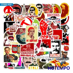 50 Piezas, Rusia, Stalin, URSS, CCCP, Mixed Art, Retro Slogan Pegatinas, para el teléfono, Scrapbook, equipaje, coche, moto, bicicleta, monopatín, guitarra, casco, Portátil Pegatinas, Juguetes