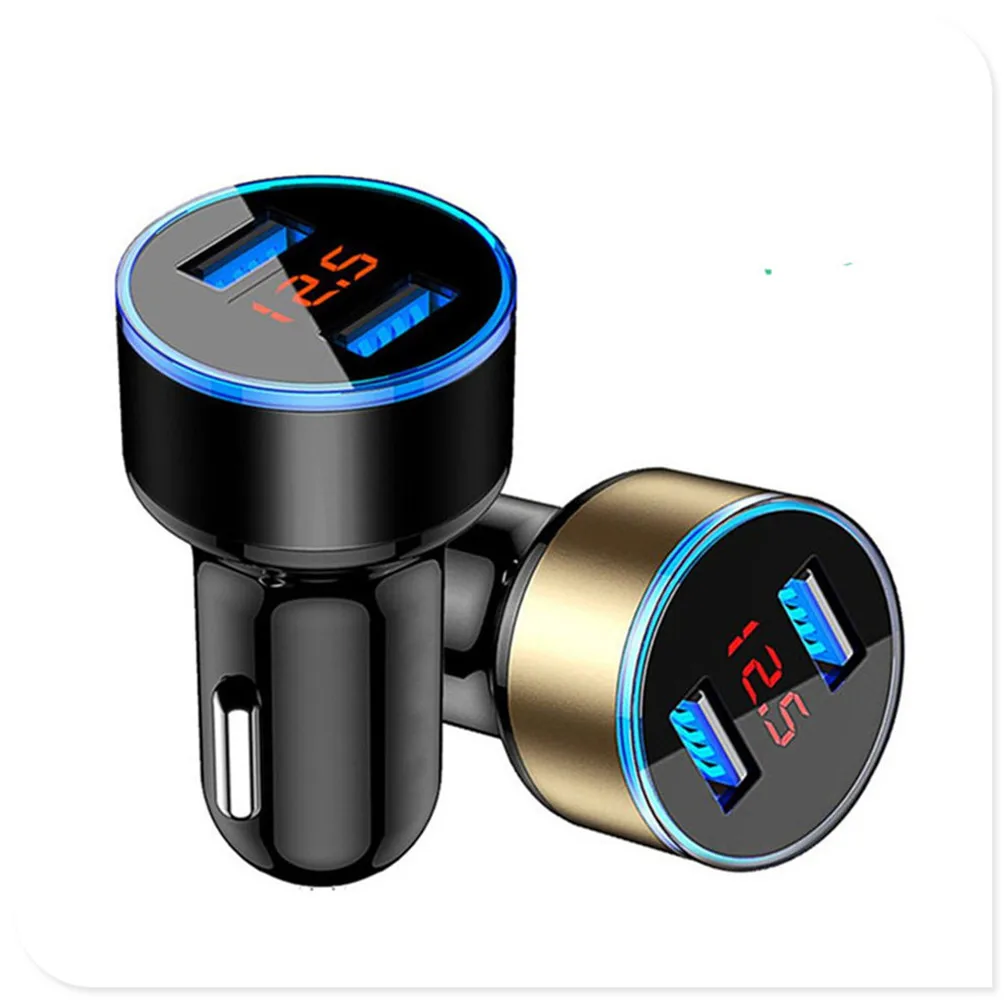 Universal Accessories car phone charger LED voltmeter for Ford Mustang BA Shelby SYNus King GTX1 Ka Fusion Focus F-150 Transit