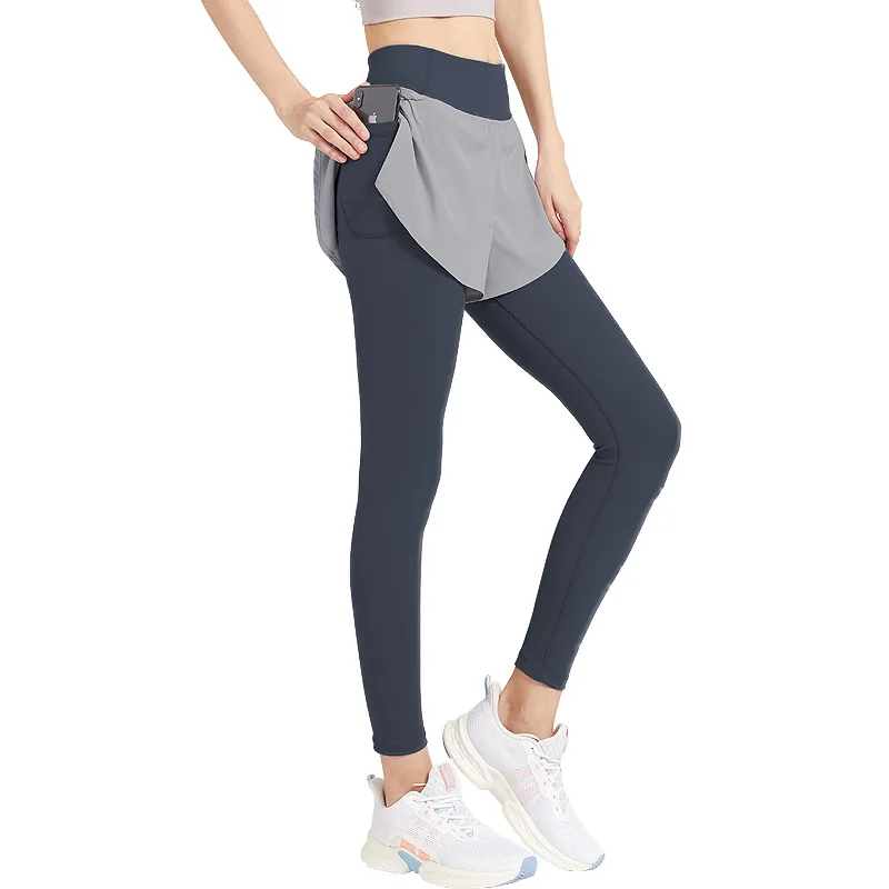 

Yoga pants women's high-waist buttocks tight-fitting feet fitness pants running stretch sports trousers