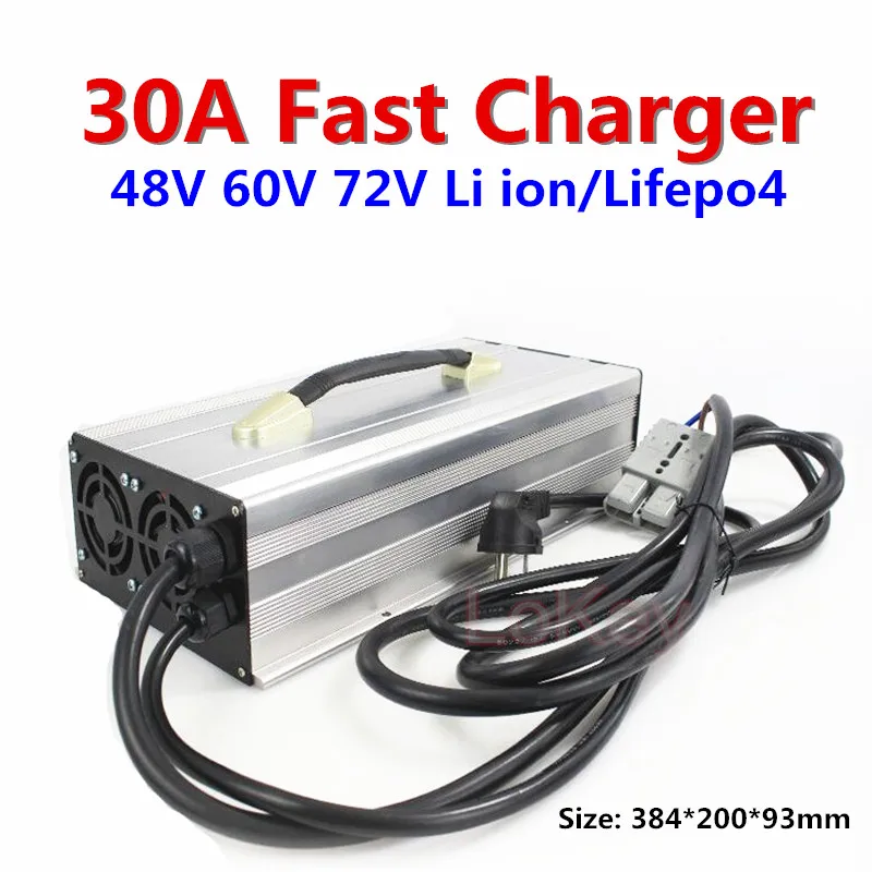 48V 60V 72V 30A fast charger 54.6V 58.8V 58.4V 67.2V 71.4V 73V 84V 88.2V 87.6V lipo lifepo4 Lithium batterys 13S 14S 16S 20S 21S