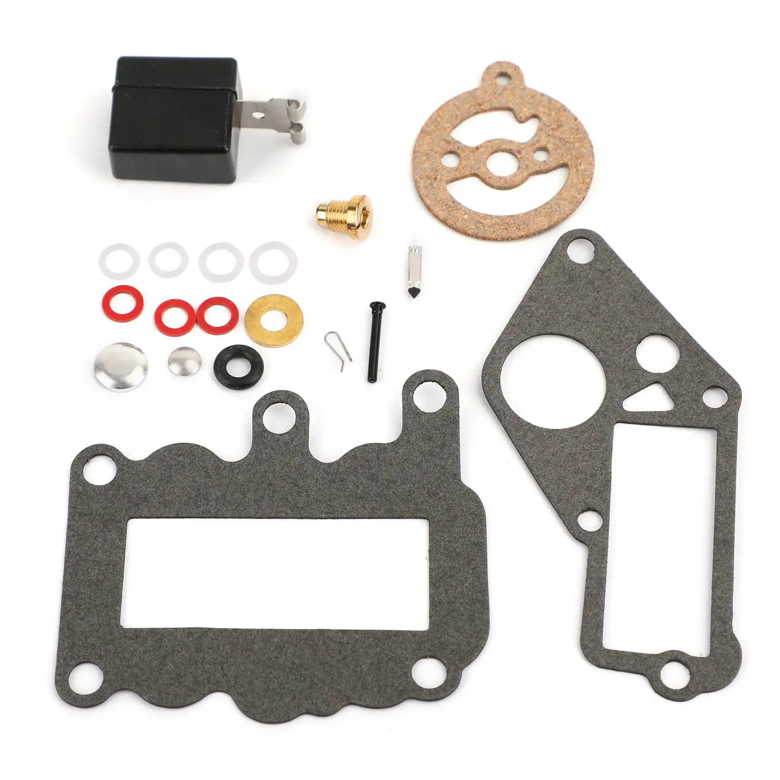 Areyourshop Carburetor Carb Kit Rebuild for Johnson Evinrude 1964-1973 9.5 HP 382048 765630 Boat Accessories Parts