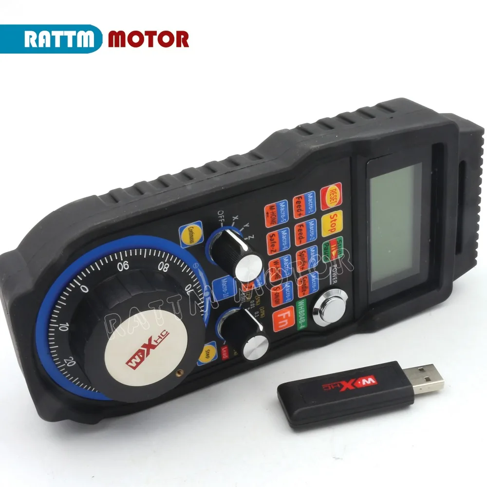 【BR】 XHC 4 / 6 Axis CNC Mach3 Wireless Handwheel WHB04B MPG Pendant Handwheel USB Receiver for CNC Milling Machine