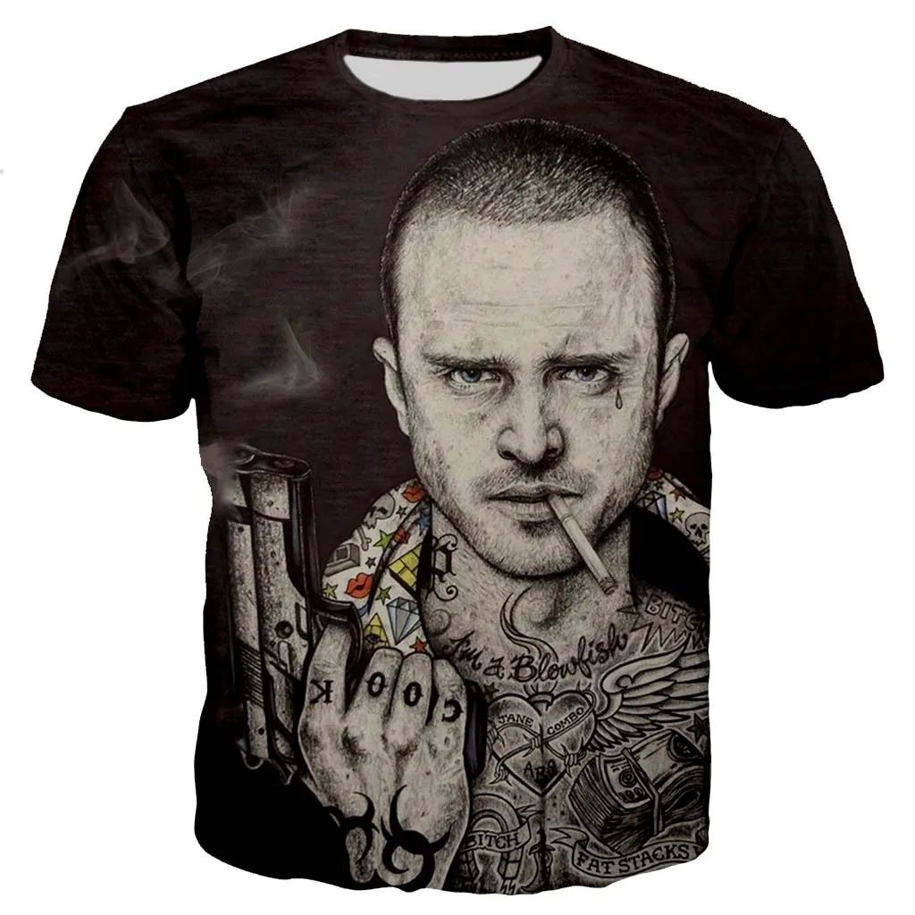 2021 TV Series Breaking Bad Men/women Fashion Cool 3D Breaking Bad Printed T-shirt Casual Summer T Shirts Tops Oversized