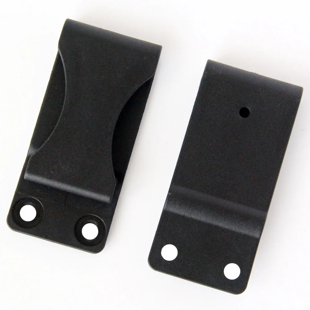 QingGear Black Kydex Holster Sheath Belt Clip Loop with Screws (Pack of 2) Tool Parts DIY Accessory