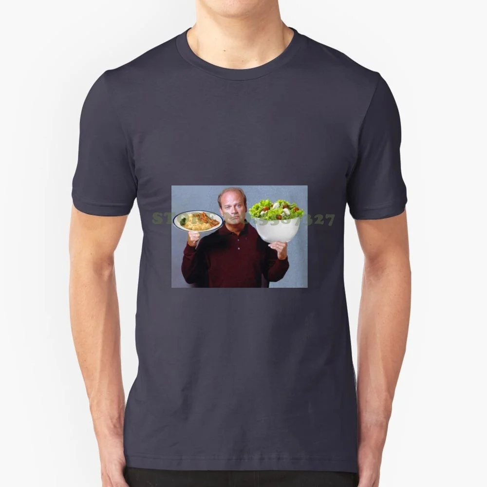 Frasier Crane Tossed Salad And Scrambled Eggs 100% Pure Cotton T-Shirt Frasier Crane Niles Daphne Cheers Nineties 1990S