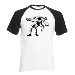 2020 New Men's T Shirt Mysterious Wrestling prints Casual Loose Handsome raglan Short Sleeve O Neck Cotton Men Shirts Tee Tops