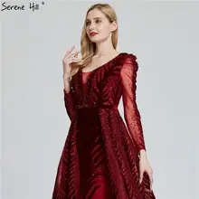 Velvet Wine Red Evening Dress Plus Size 2025 #6