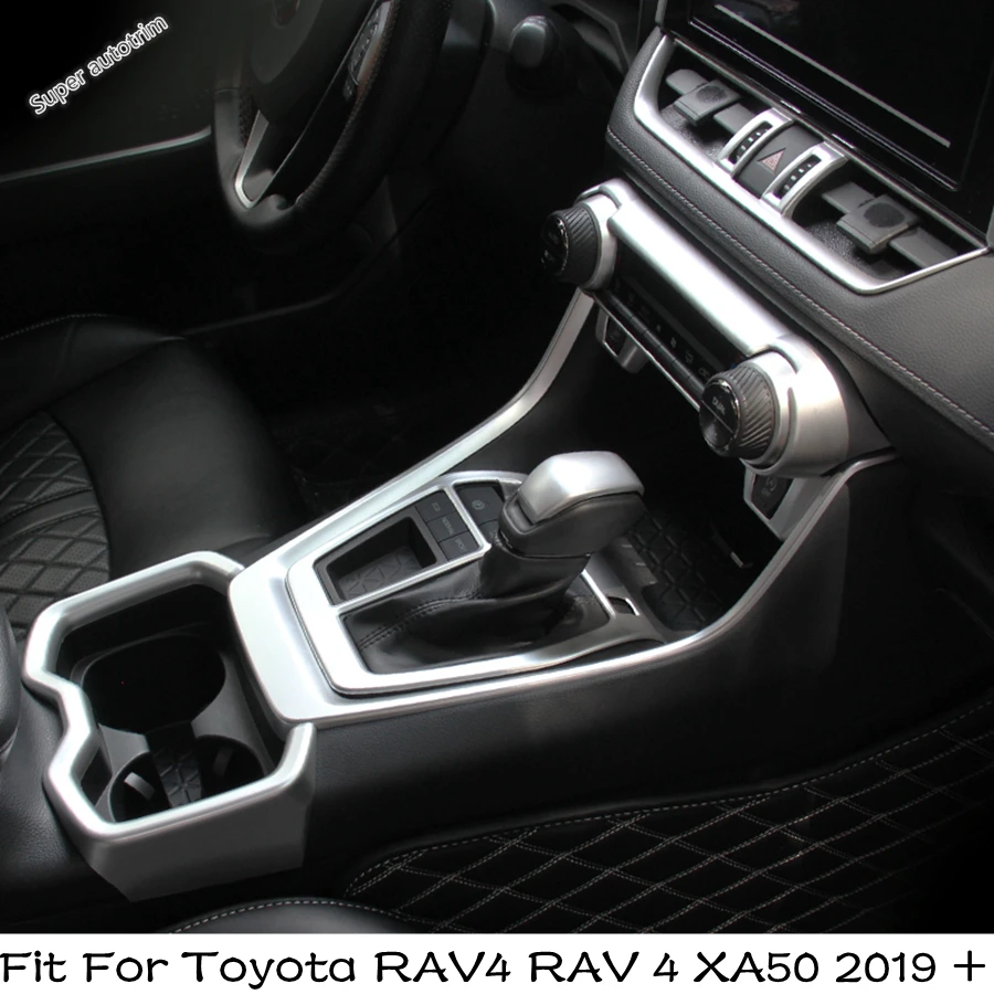 

Gear Shift Water Cup Panel / Dashboard AC Air Conditioning / Glove Box Cover Trim Accessories For Toyota RAV4 XA50 2019 - 2024