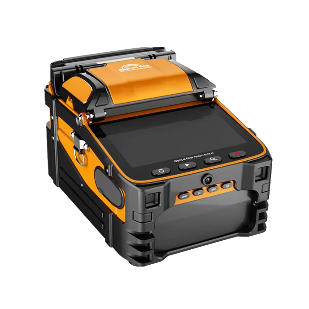 Intelligent FTTH Fiber Optic Splicing Machine AI-9 Automatic SM&MM Optical Fiber Fusion Splicer with Power Meter And VFL