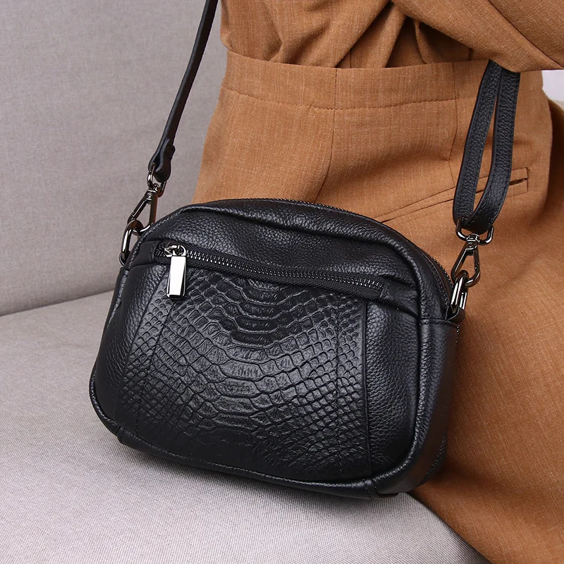 New Soft Genuine Leather Women Shoulder Bags Luxury Designer Handbags Small Crossbody Bags for Women 2023 Messenger Bag