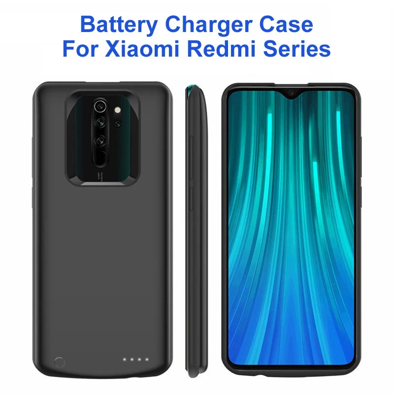 Phone Battery Case For Redmi Note 8 Pro Note 9Pro Power Case External Battery Cover For Redmi 10X 9 K40 K30 Pro 6800mAh