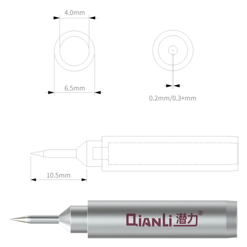 Qianli Universal Soldering Iron Tips Replaceable Lead Free K J I Welding Tips for 936 Soldering Stations BGA Rework Tool