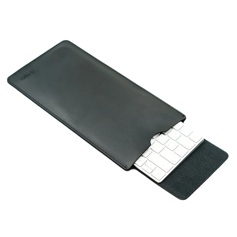 QUOKO PU Leather Keyboard Bags Sleeve Cover Ultra-Thin Super Slim for Logitech K380 Magic Keyboard 2 Case Storage