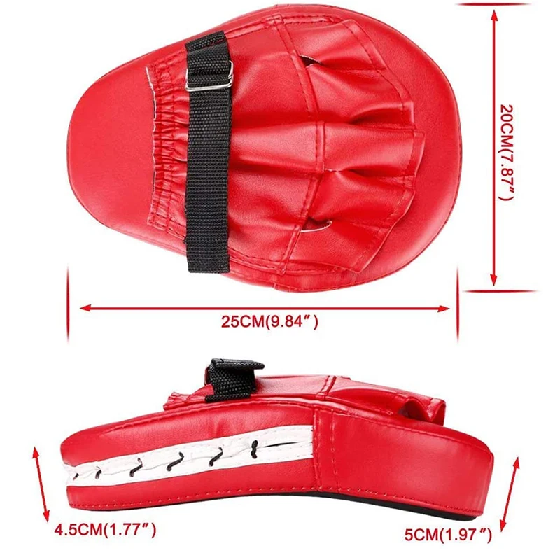 2 PCS Kick Boxing Gloves Pad Punch Target Bag Men MMA PU Karate Muay Thai Free Fight Sanda Training Adults Kids Equipment