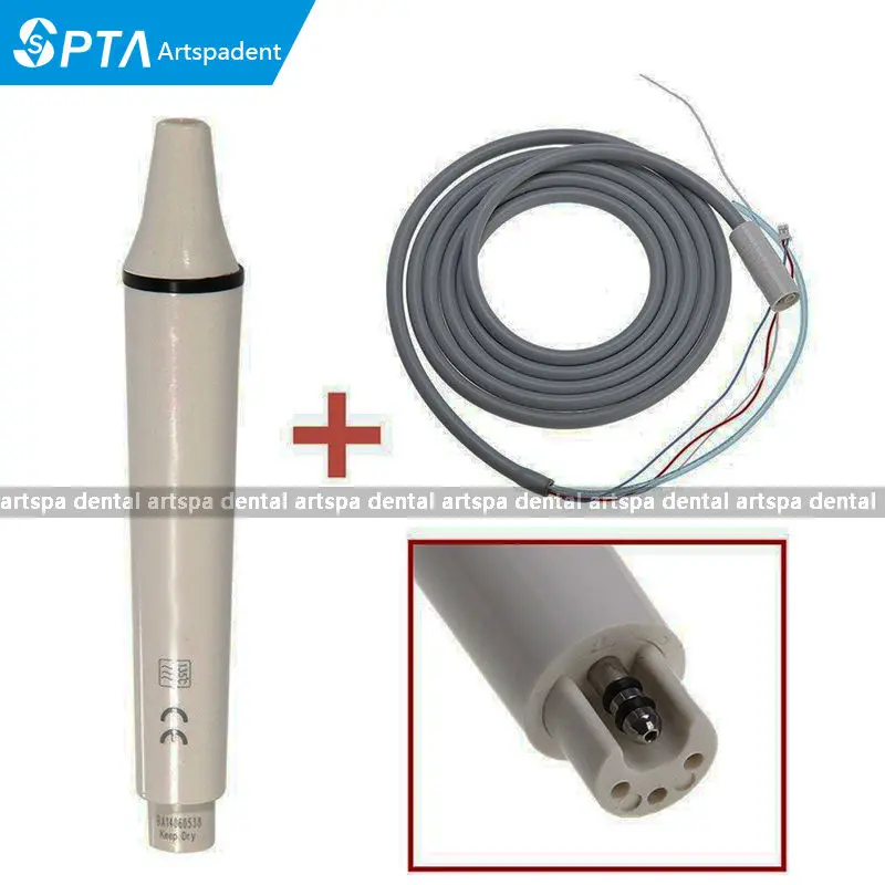 Dental Ultrasonic Scaler Detachable Handpiece EMS Woodpeck type + Tubing cable Kit