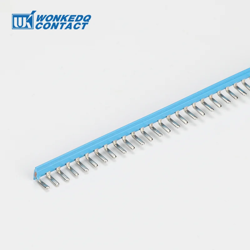 1Pc EB80-DIK Bar 80 Seat 50cm Jumpers For DIKD1.5 Connector DIN Rail UK Terminal Block Accessories Insertion Bridge EB 80-DIK