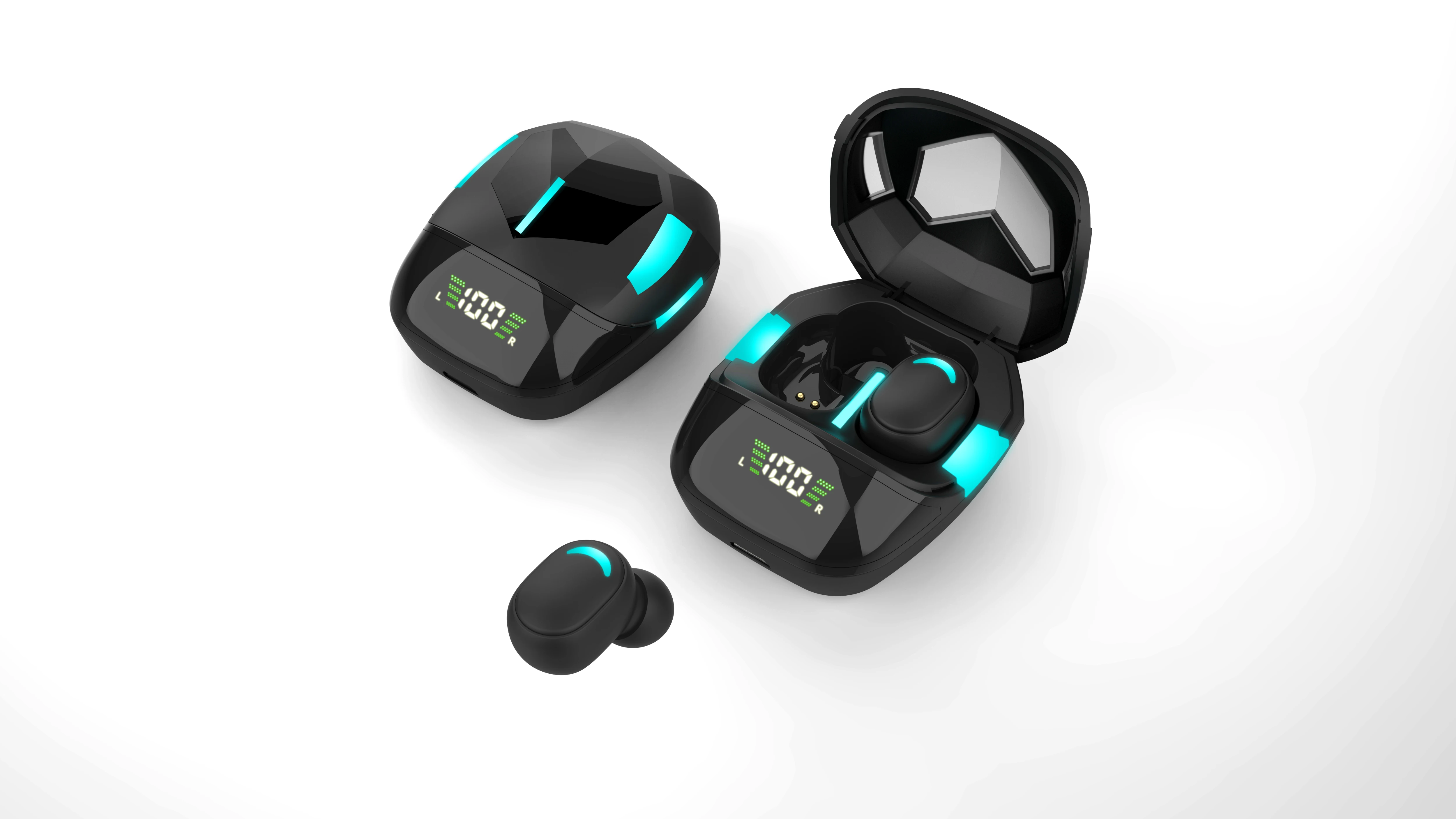 Auriculares inalámbricos G7S con Bluetooth 5,1, dispositivos deportivos con micrófono y pantalla de alimentación