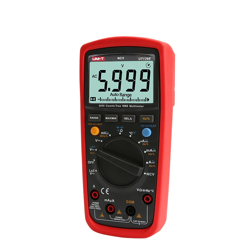 UNI-T UT139 Series High Precision Digital Multimeter UT139C  UT139S True RMS Auto Range NCV Temperature Res Freq Test