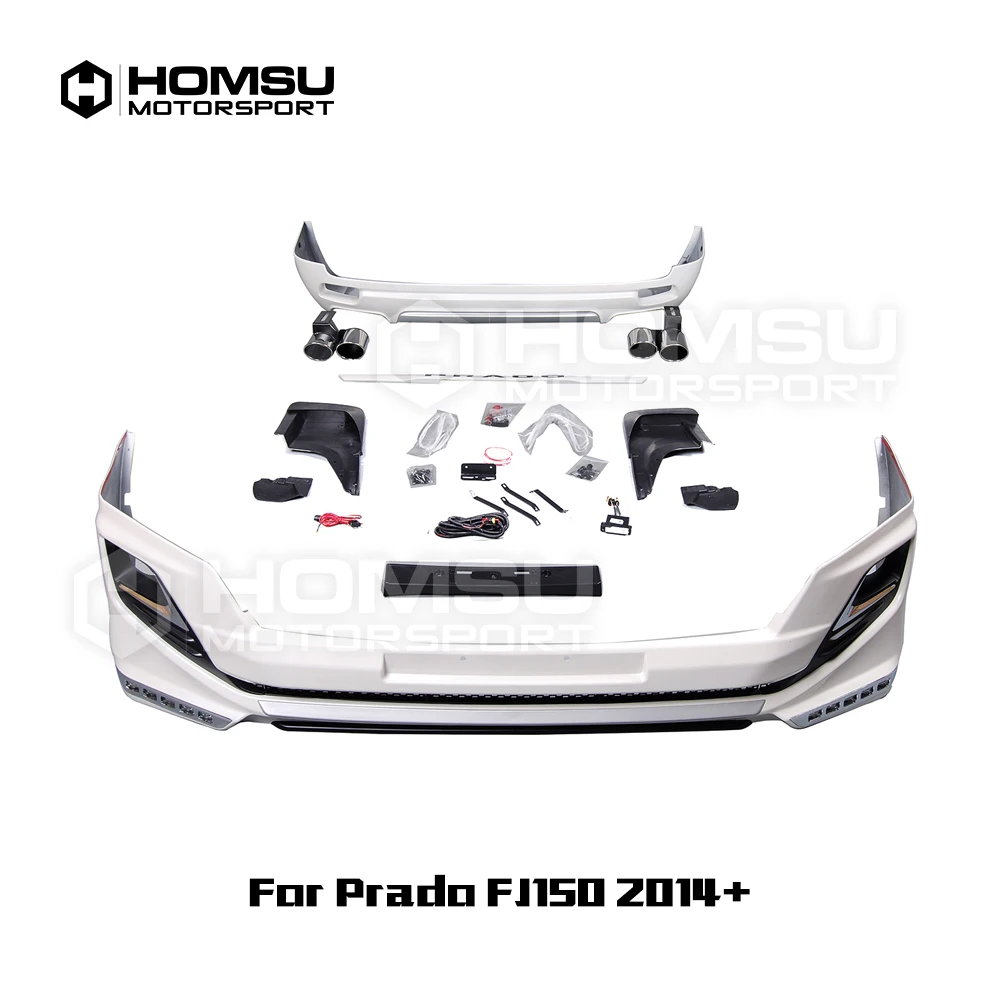 

HA Style Kits Front Rear lip Spoiler for prado FJ150 2014+ to HA Style Body Kit car bumper protector rear bumper front bunmoer