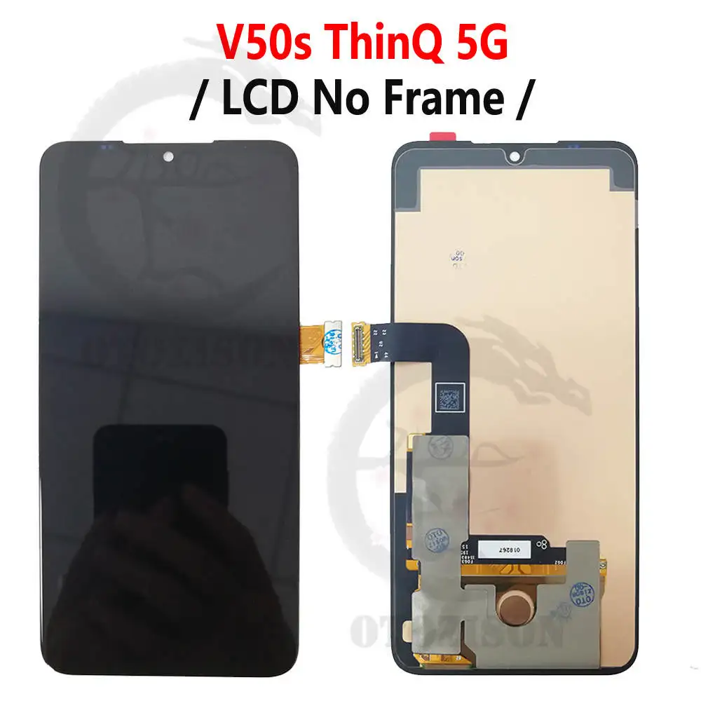 AMOLED V50S ThinQ 5G Display LCD con cornice per LG V50S LM-V510N V510 schermo LCD Touch Digitizer Assembly V60 5G LM-V600 LCD