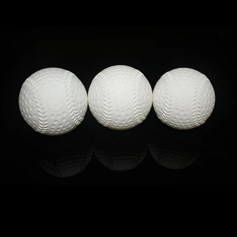 1 Piece Beginner Rubber Soft Safety Baseball Ball For Child Young Men Women Training Safe 3 Size To Choice