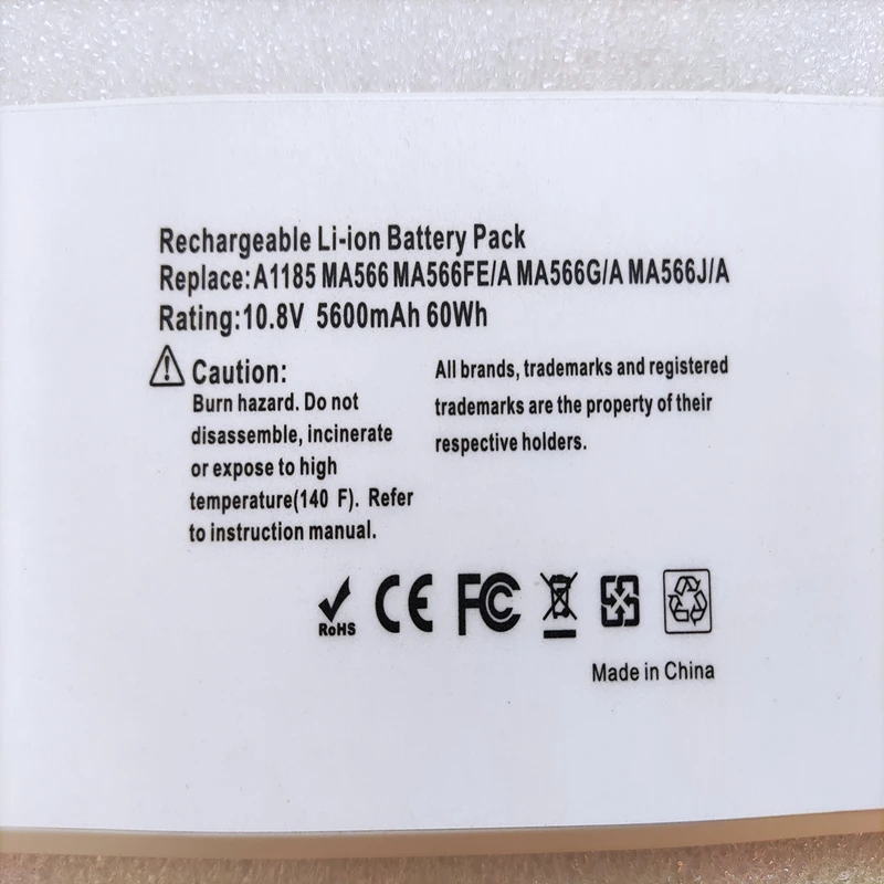 New A1185 A1181 MB402 MB403 Laptop Battery For Apple MacBook 13