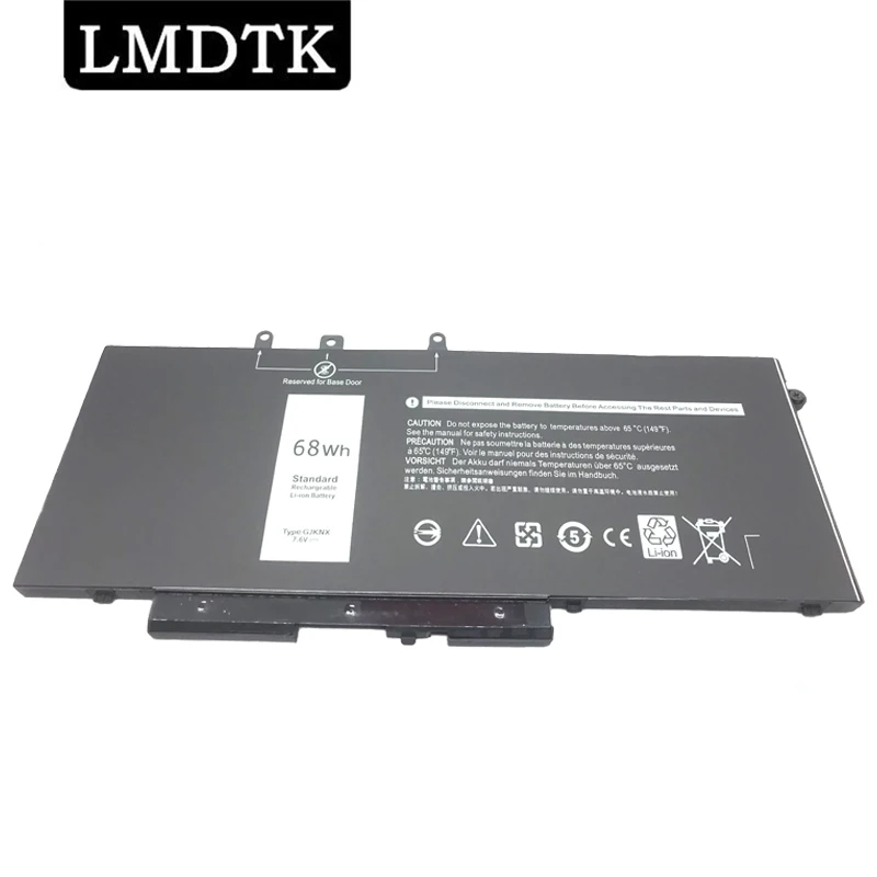 

LMDTK Новый GJKNX Аккумулятор для ноутбука Dell Latitude E5480 5580 5490 5590 точность M3520 M3530 GD1JP 7,6 V 68WH