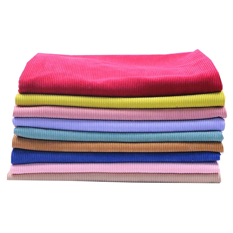 Stripe Corduroy Fabric Solid Color for Sewing Shirts Sanitary Clothes Jacket Pants Sofa Silk Per Meters