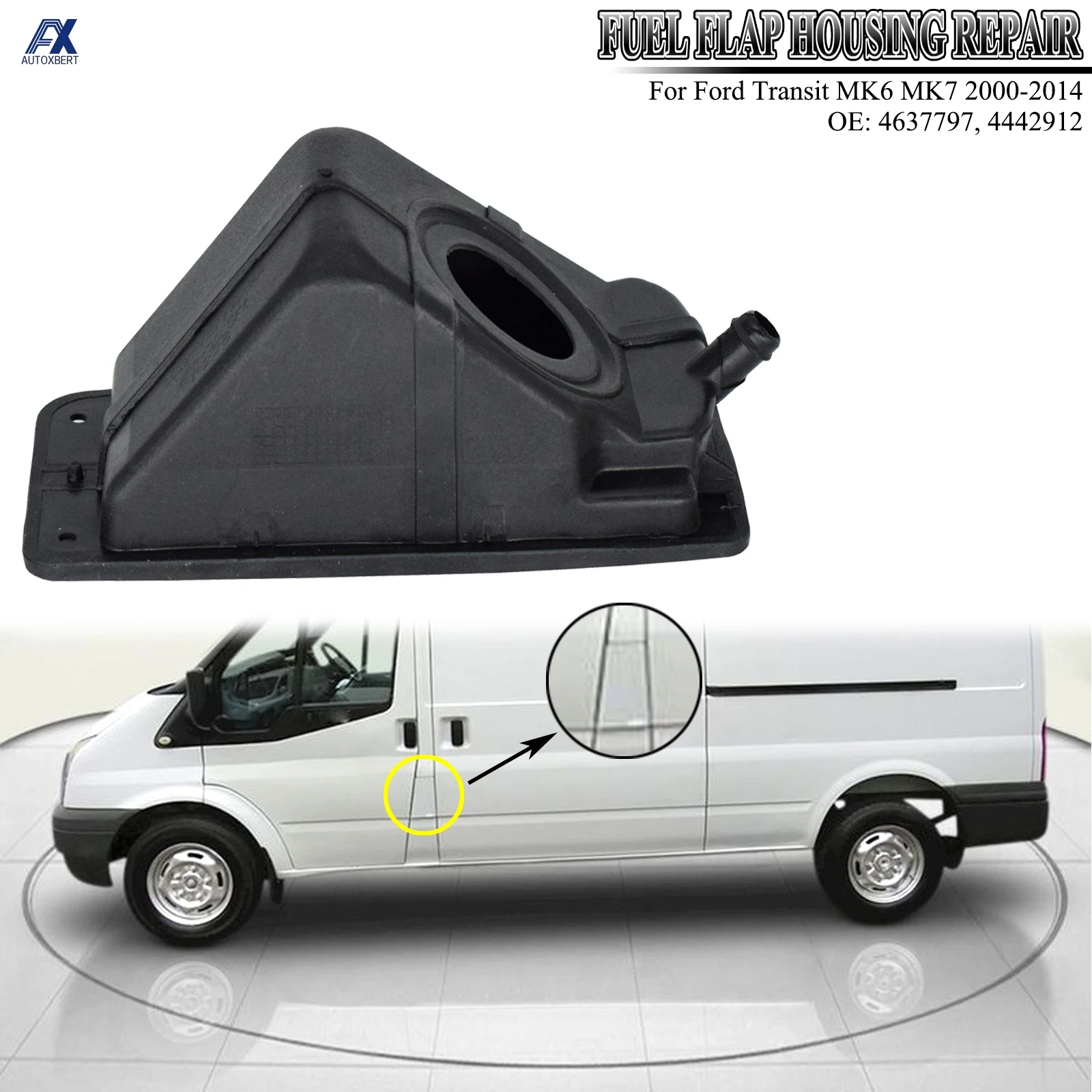 1pc For Ford Transit MK6 Mk7 2000 – 2014 Fuel Tank Filler Pipe Door Housing Flap 4442912 Car Accessories 01 02 03 04 05 06