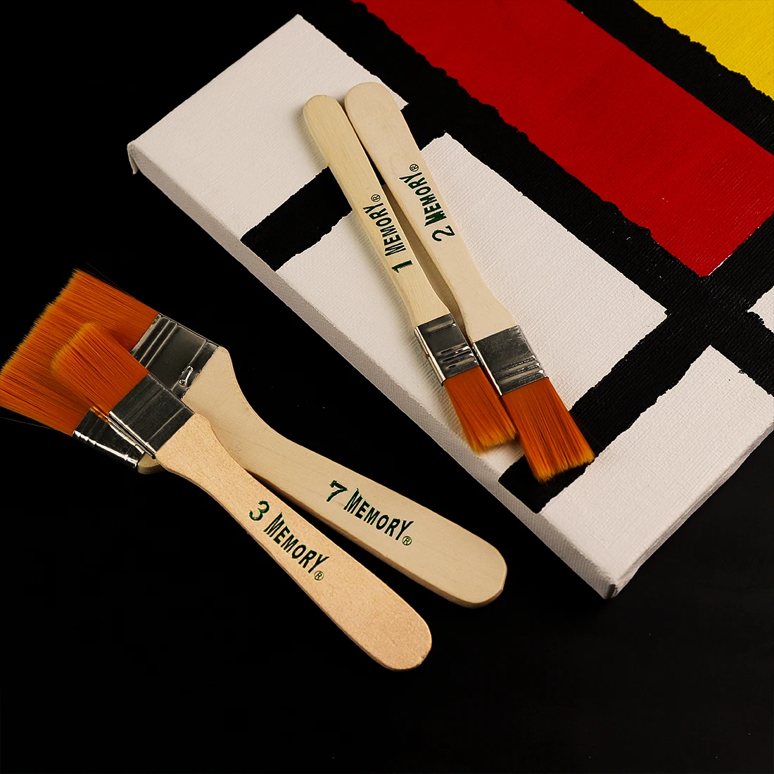 Memory Nylon Paint Brushes Set for Acrylic Oil Drawing Watercolor Wooden Painting Brush Tools Art Supplies