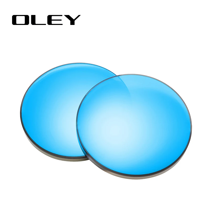 

OLEY Anti-blue light Color 1.56 1.61 1.67 Prescription CR-39 Resin Sun Glasses Lenses Myopia Polarized Lens Y0201