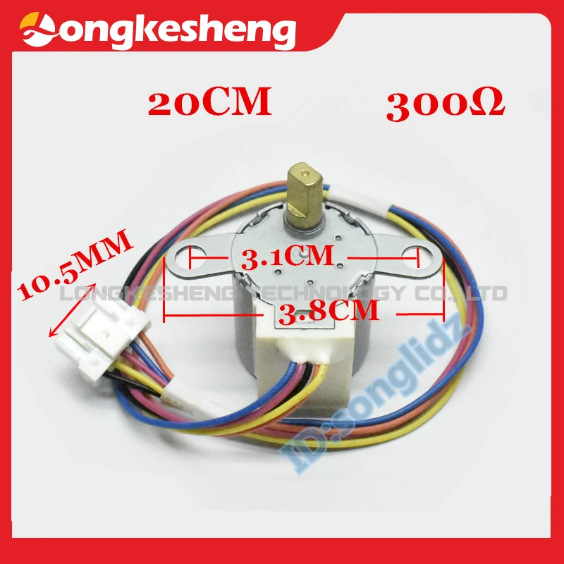 20BYJ46 12V DC 300Ω silnik krokowy inteligentny sedes pokrywka akcesoria długość drutu 20cm 30cm oryginalny